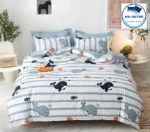 Chăn drap cotton satin cotton hàn quốc 04