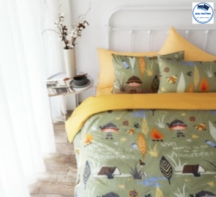 Album 4 Món Drap gối cotton  hàn quốc 01
